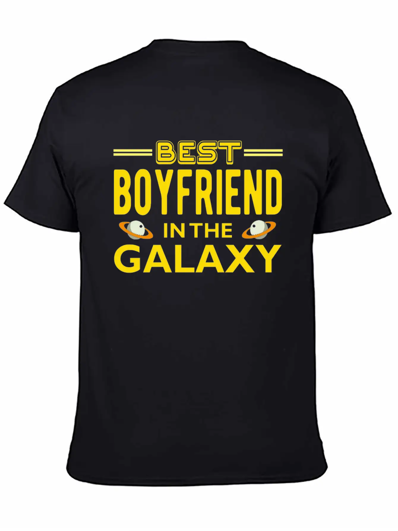 Best Boyfriend In The Galaxy T Shirt Casual Graphic T-Shirt – Simple And Comfortable Daily Wear
