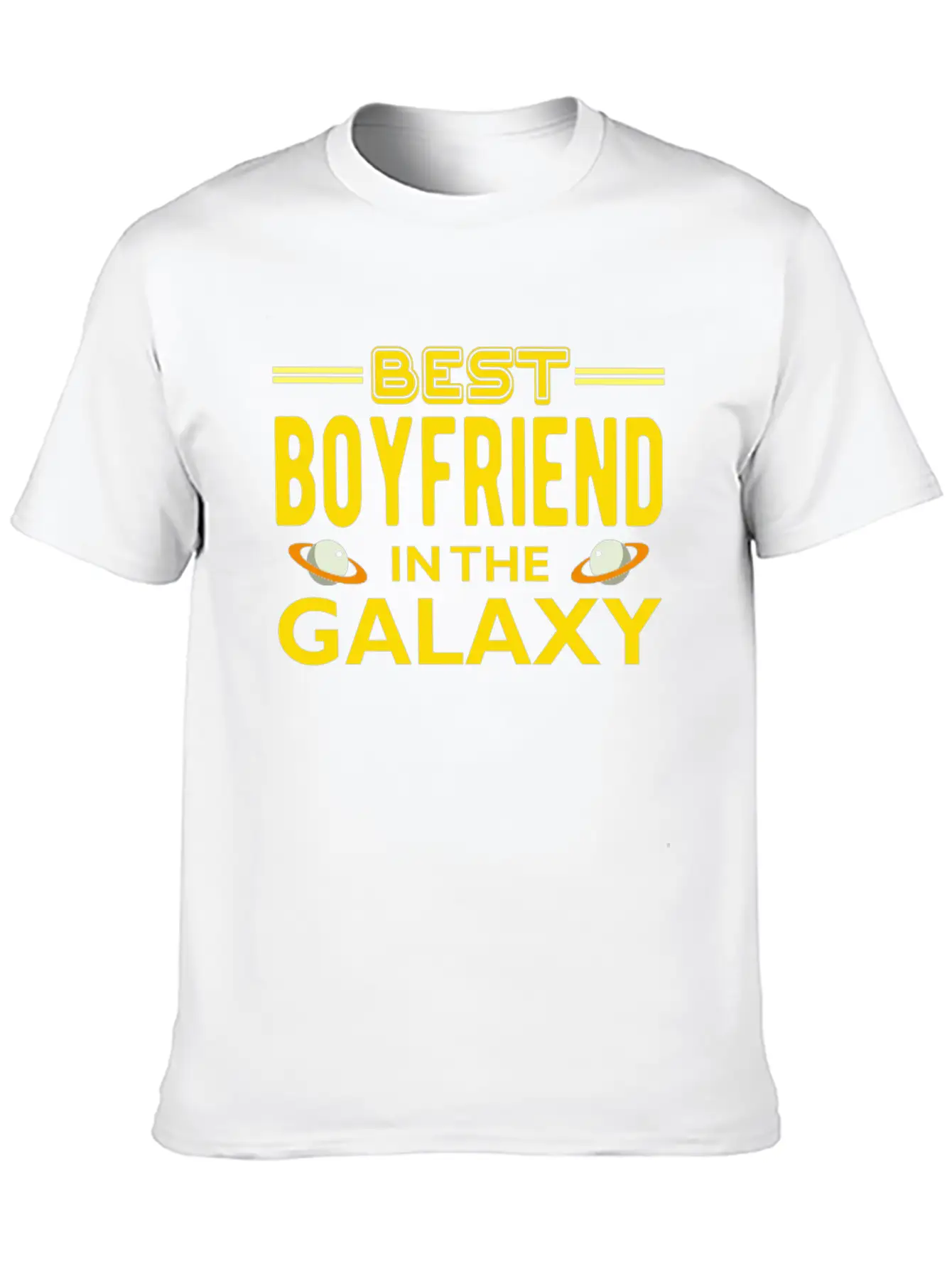 Best Boyfriend In The Galaxy T Shirt Casual Graphic T-Shirt – Simple And Comfortable Daily Wear