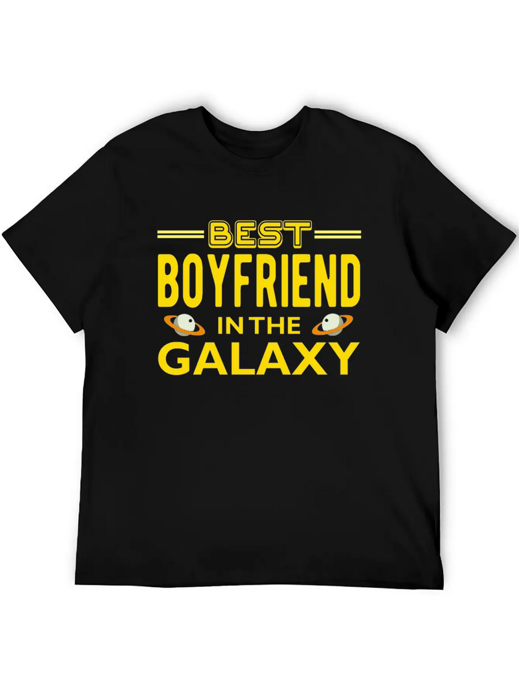 Best Boyfriend In The Galaxy T Shirt Casual Graphic T-Shirt – Simple And Comfortable Daily Wear