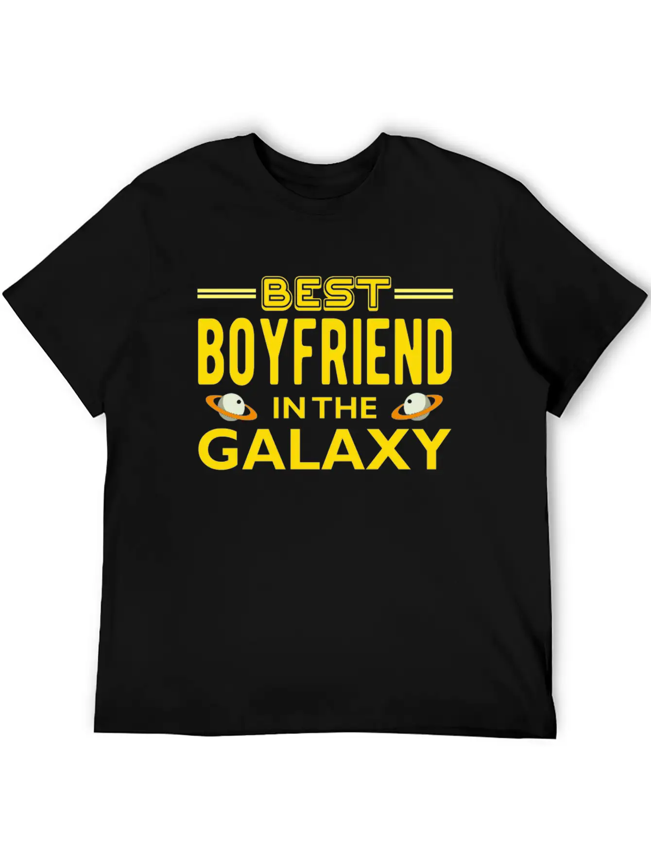 Best Boyfriend In The Galaxy T Shirt Casual Graphic T-Shirt – Simple And Comfortable Daily Wear