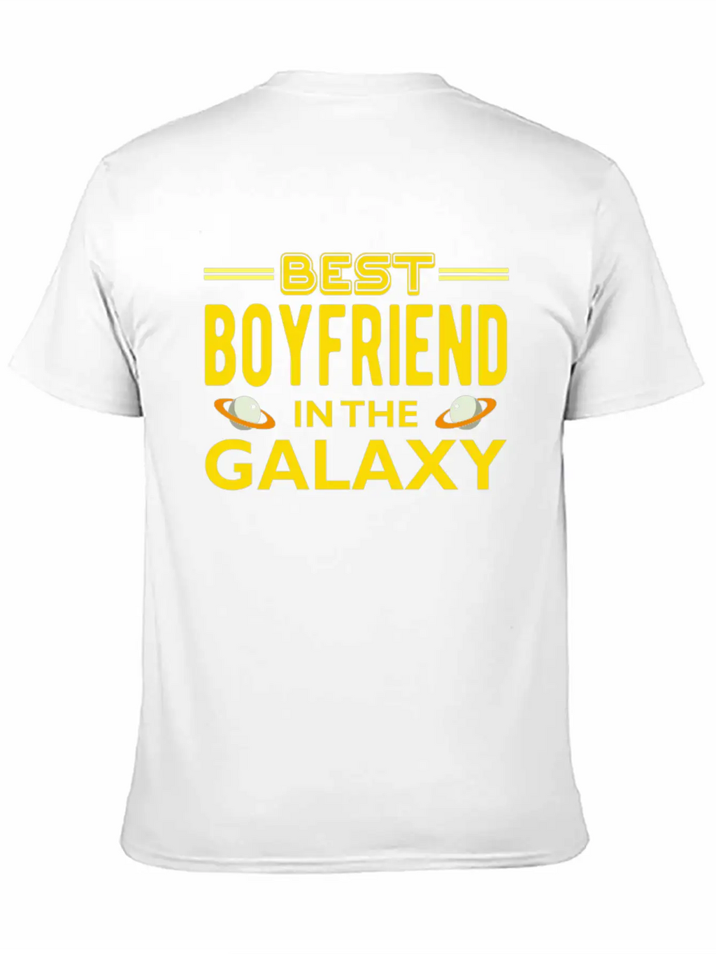 Best Boyfriend In The Galaxy T Shirt Casual Graphic T-Shirt – Simple And Comfortable Daily Wear