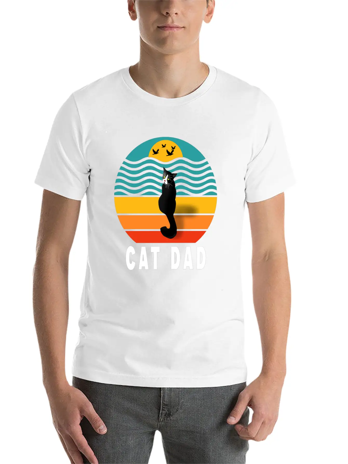 Best Cat Dad Ever Classic Fit Graphic Tee For Daily Comfort – Unisex Cotton Shirt