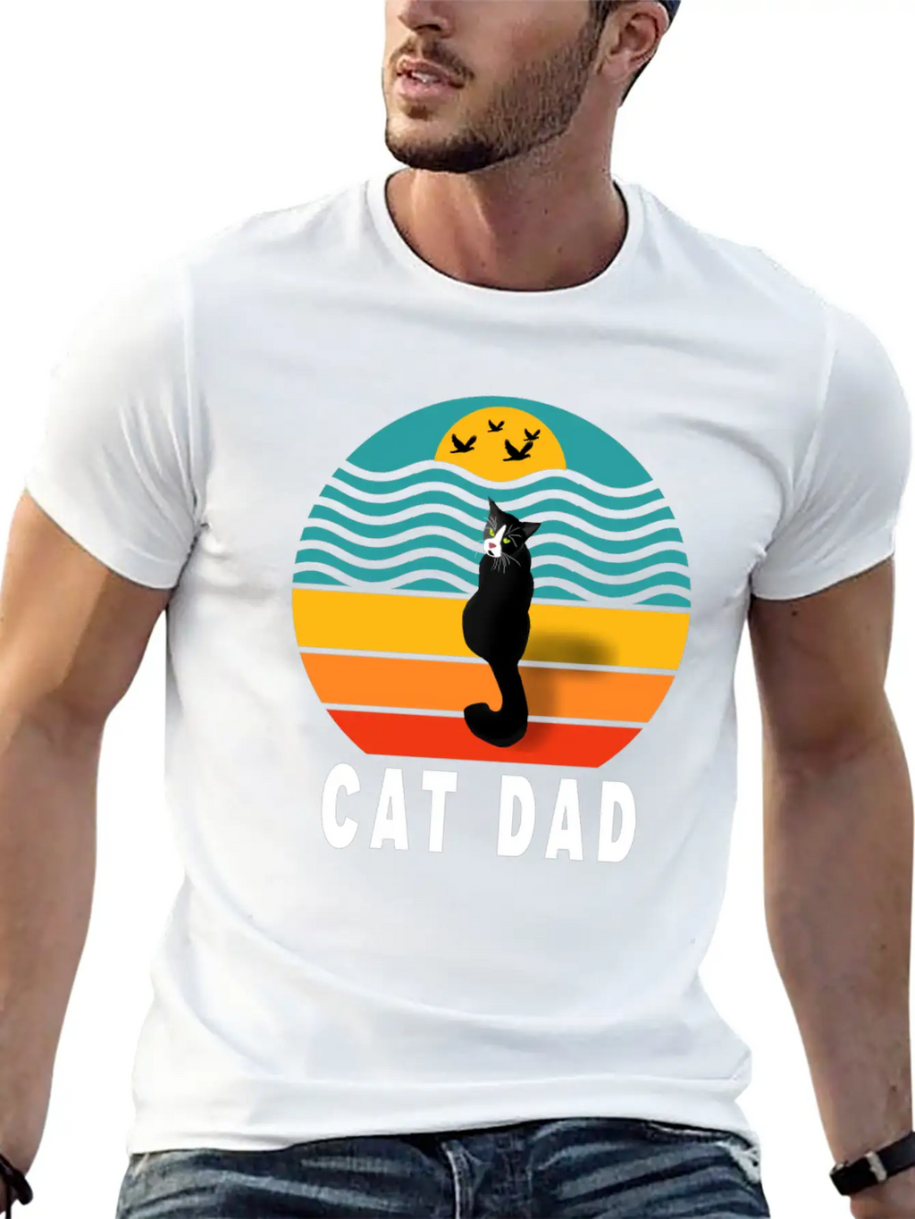 Best Cat Dad Ever Classic Fit Graphic Tee For Daily Comfort – Unisex Cotton Shirt