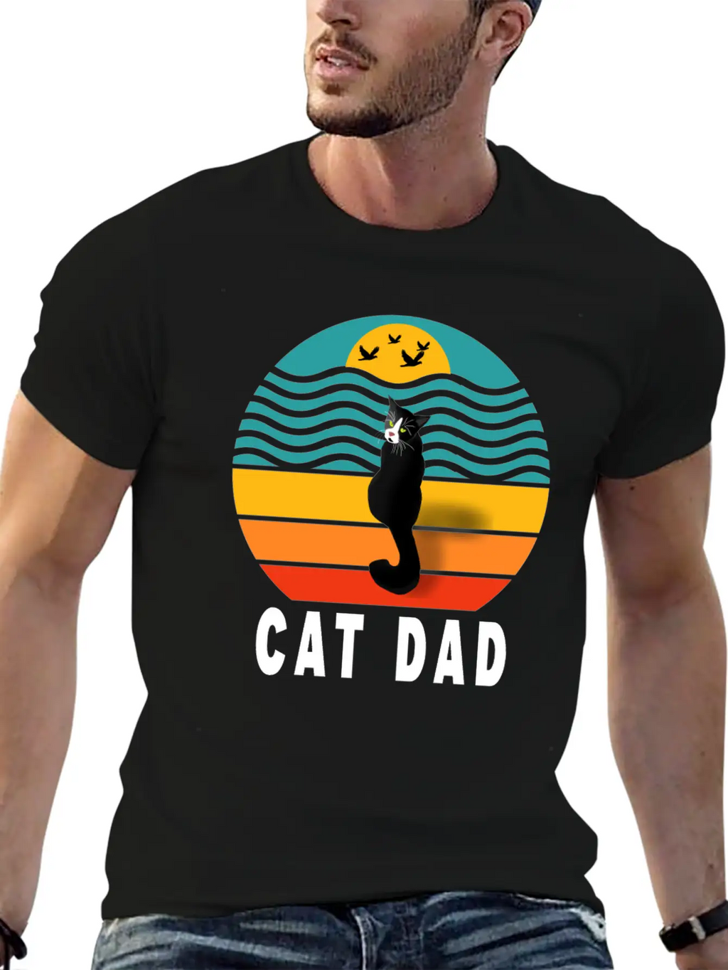 Best Cat Dad Ever Classic Fit Graphic Tee For Daily Comfort – Unisex Cotton Shirt