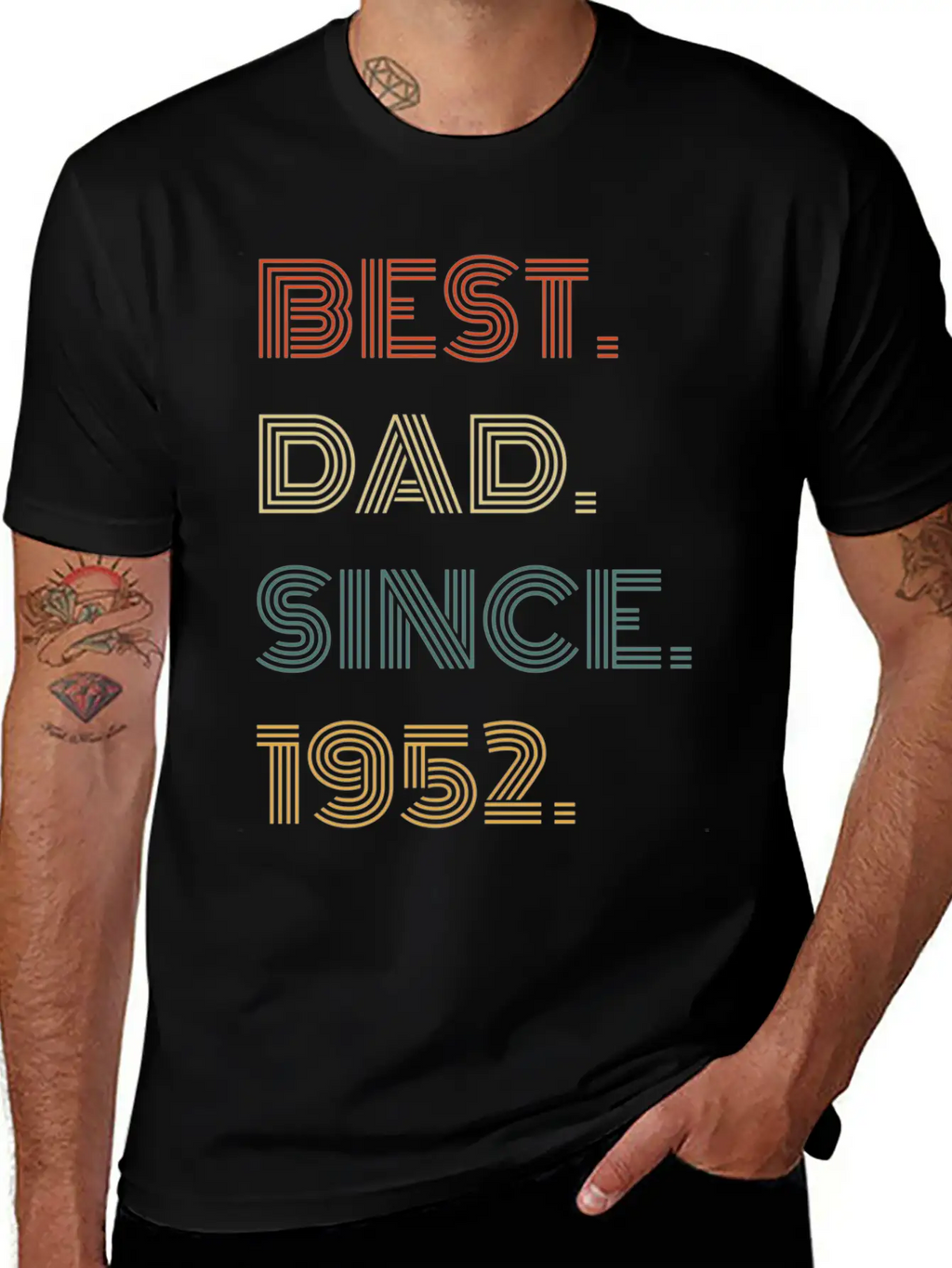 Best Dad Since 1952 For Him Casual Graphic T-Shirt – Simple And Comfortable Daily Wear
