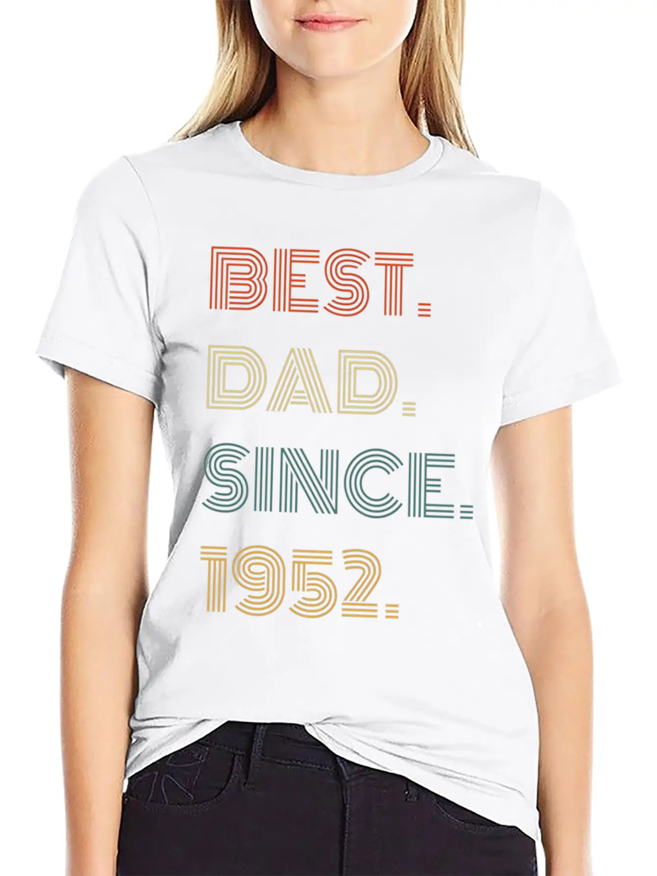 Best Dad Since 1952 For Him Casual Graphic T-Shirt – Simple And Comfortable Daily Wear