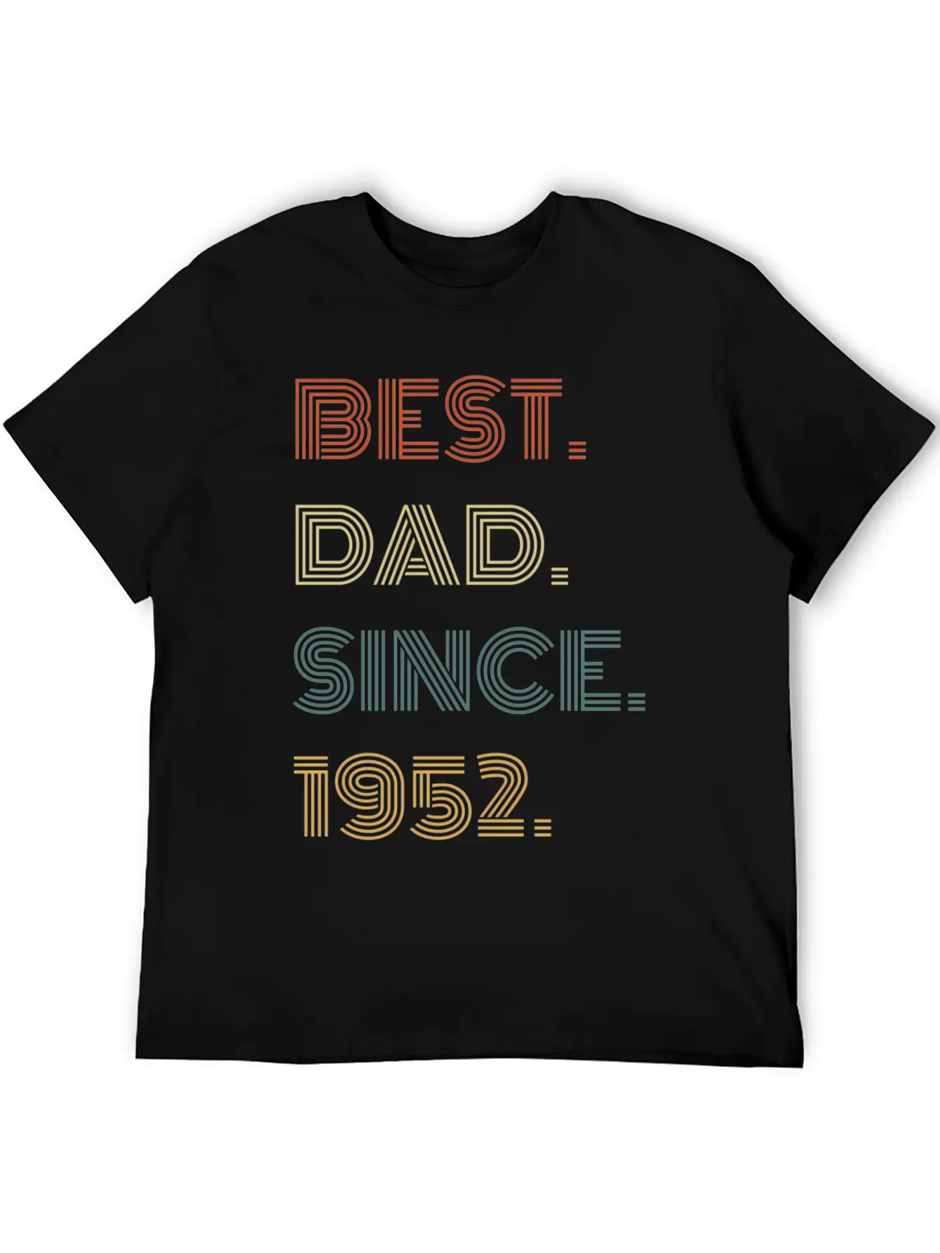 Best Dad Since 1952 For Him Casual Graphic T-Shirt – Simple And Comfortable Daily Wear
