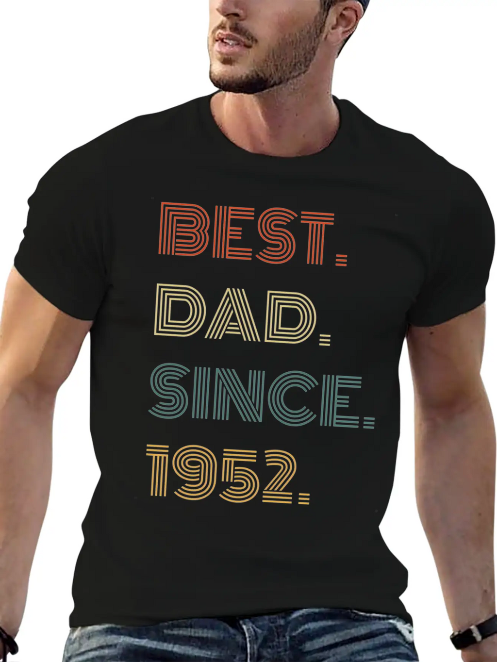 Best Dad Since 1952 For Him Casual Graphic T-Shirt – Simple And Comfortable Daily Wear