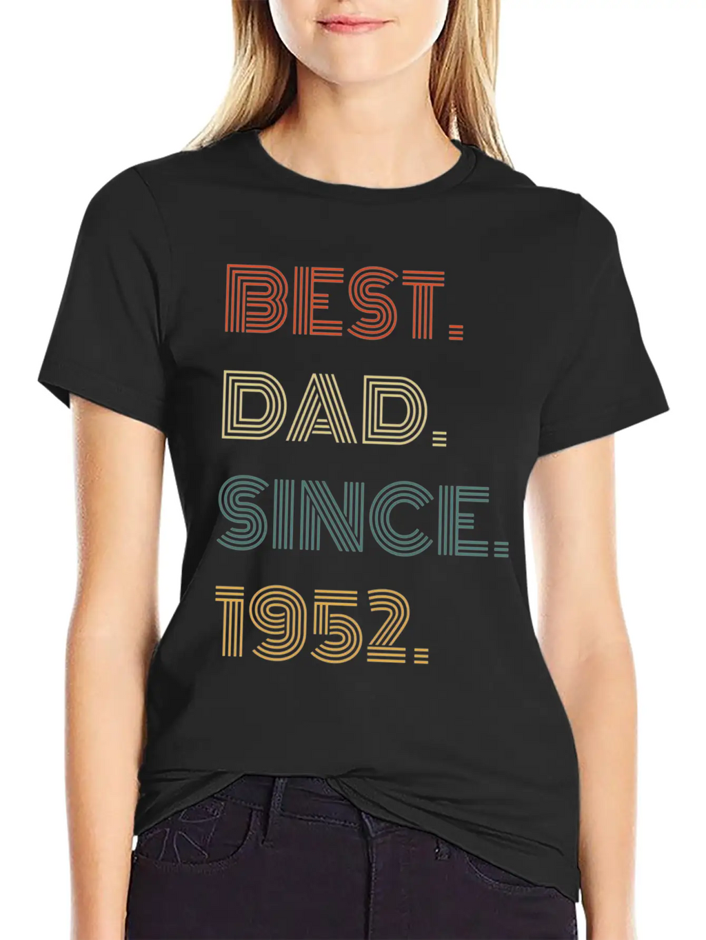 Best Dad Since 1952 For Him Casual Graphic T-Shirt – Simple And Comfortable Daily Wear