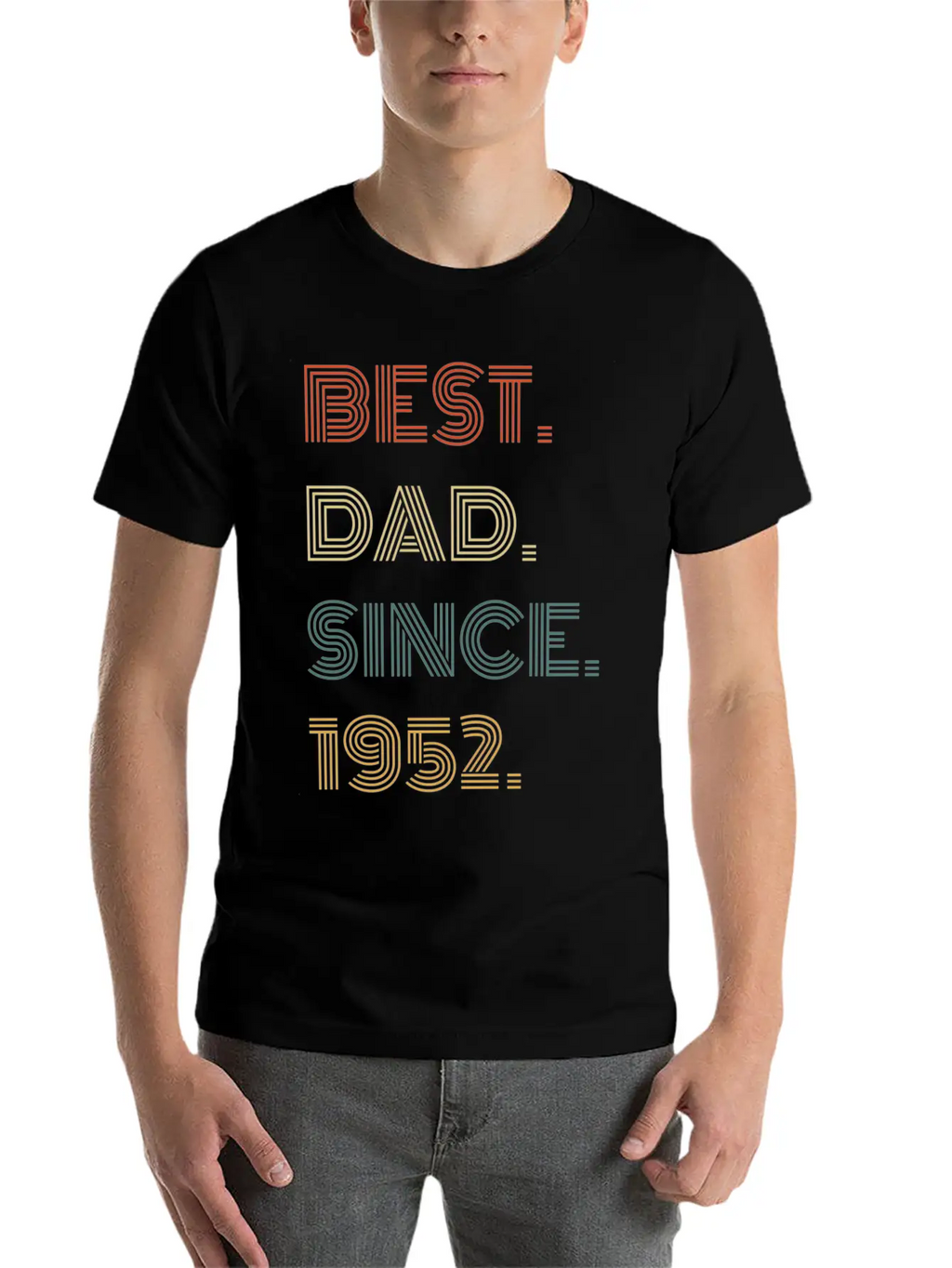 Best Dad Since 1952 For Him Casual Graphic T-Shirt – Simple And Comfortable Daily Wear