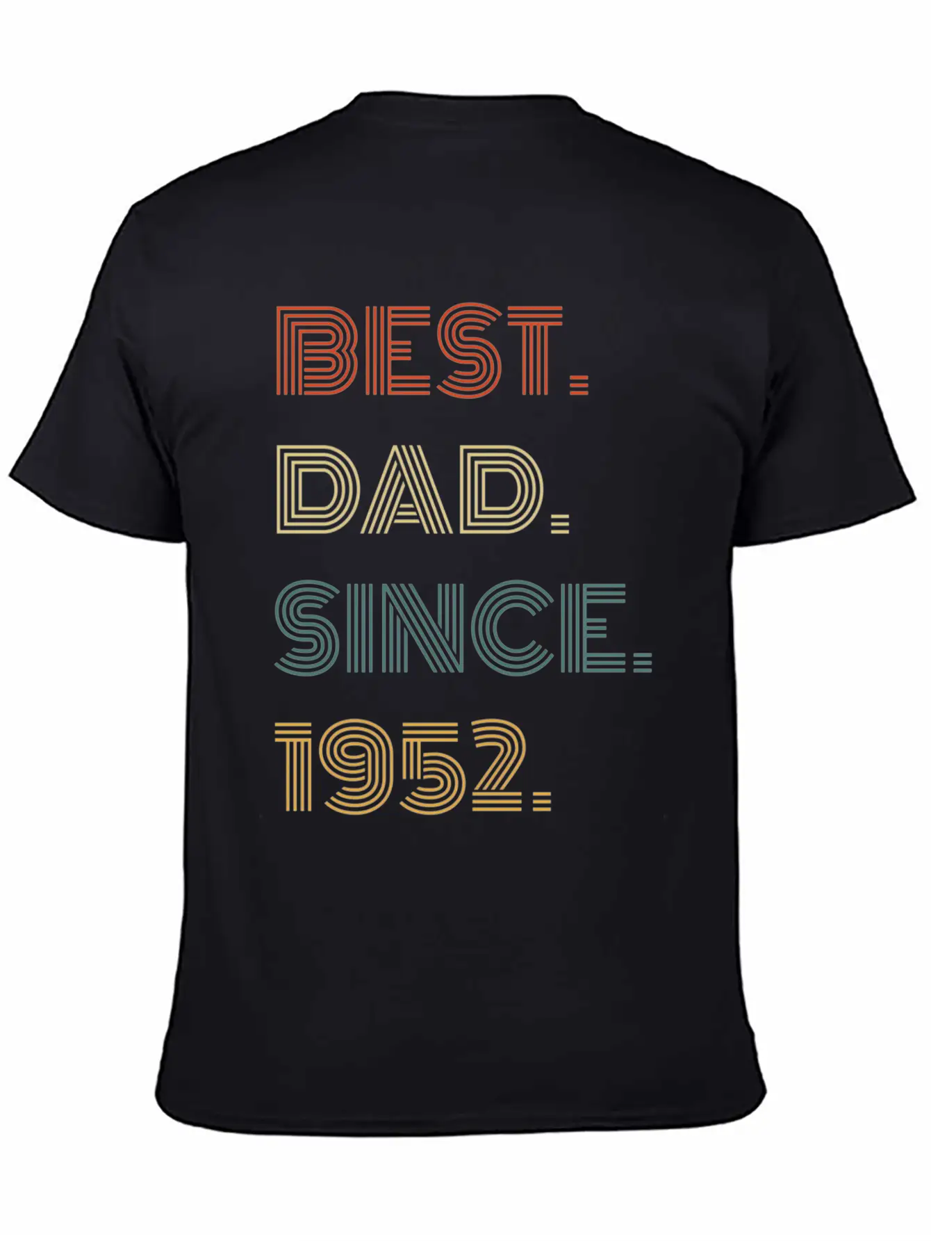 Best Dad Since 1952 For Him Casual Graphic T-Shirt – Simple And Comfortable Daily Wear
