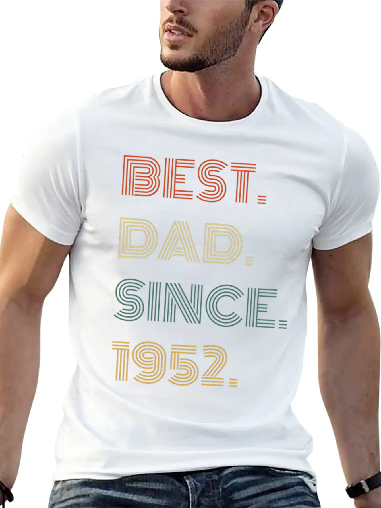 Best Dad Since 1952 For Him Casual Graphic T-Shirt – Simple And Comfortable Daily Wear