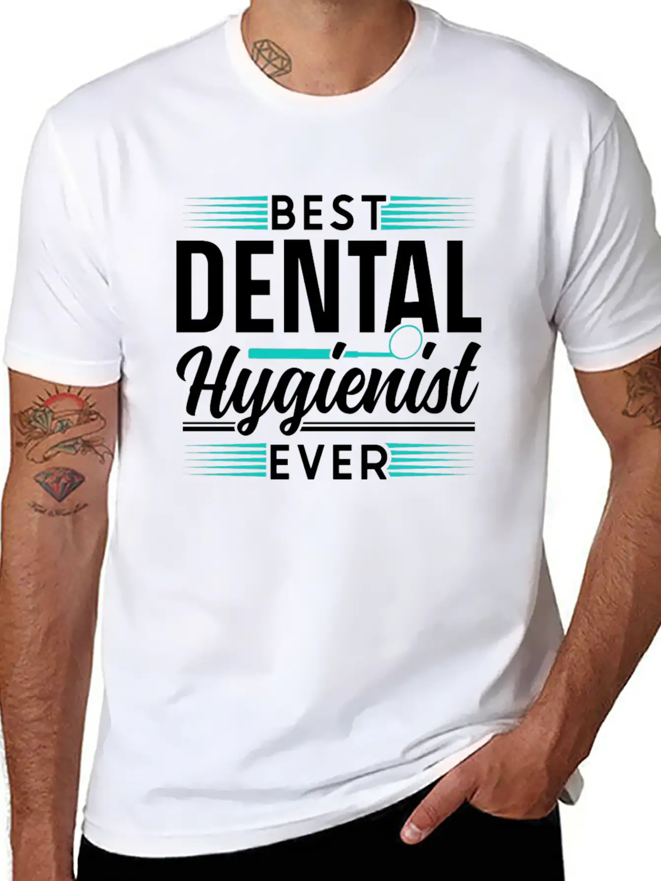 Best Dental Hygienist Ever Dentist Hygiene Clinic Essential Cotton Tee For Daily Outfits – Unisex Style