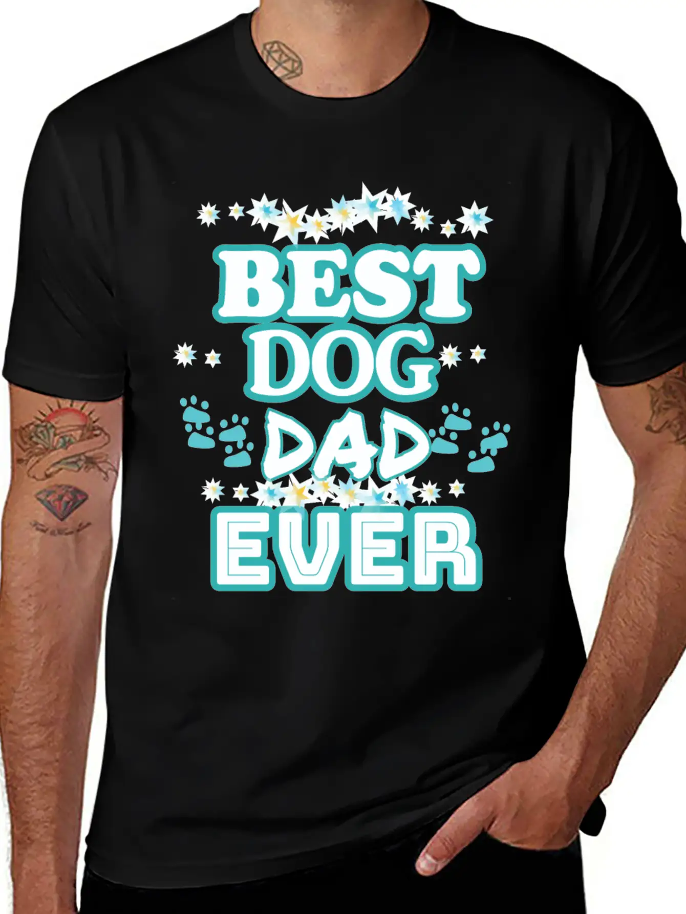 Best Dog Dad Ever T Shirt Father S Day Dog Lover Classic Fit Graphic Tee For Daily Comfort – Unisex Cotton Shirt