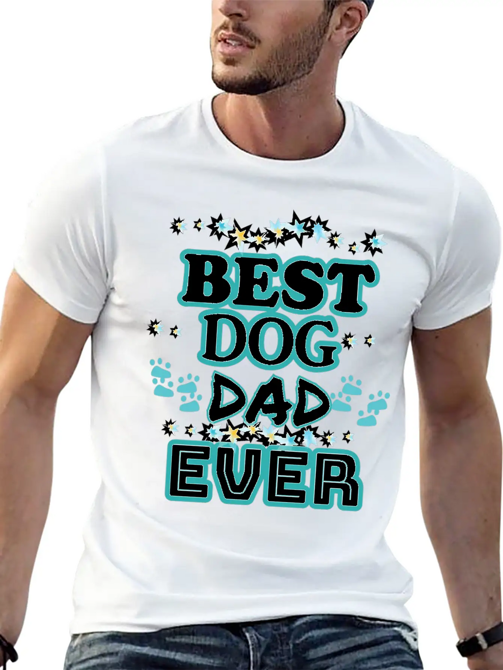 Best Dog Dad Ever T Shirt Father S Day Dog Lover Classic Fit Graphic Tee For Daily Comfort – Unisex Cotton Shirt