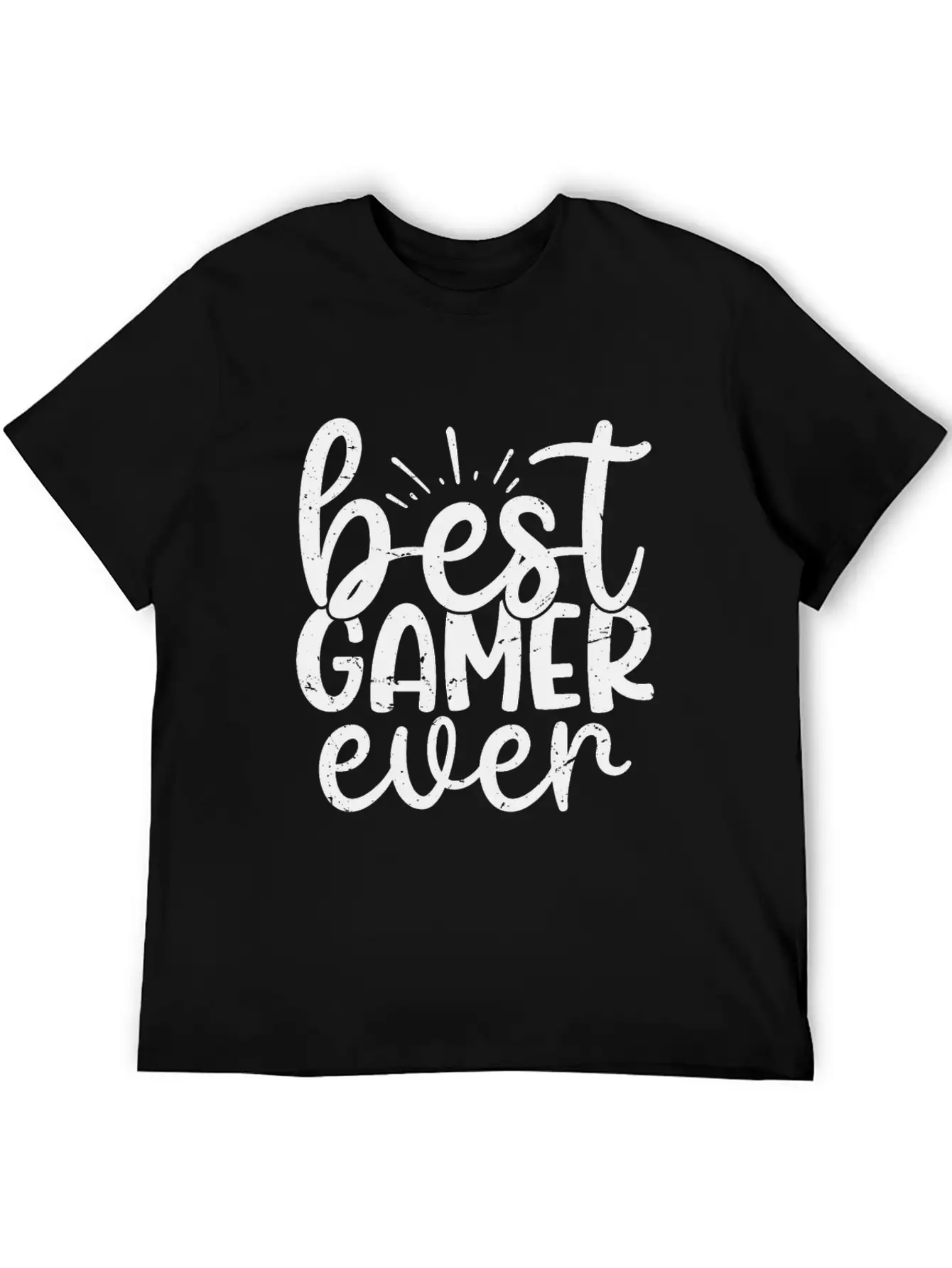 Best Gamer Ever T-Shirt Casual Graphic T-Shirt – Simple And Comfortable Daily Wear
