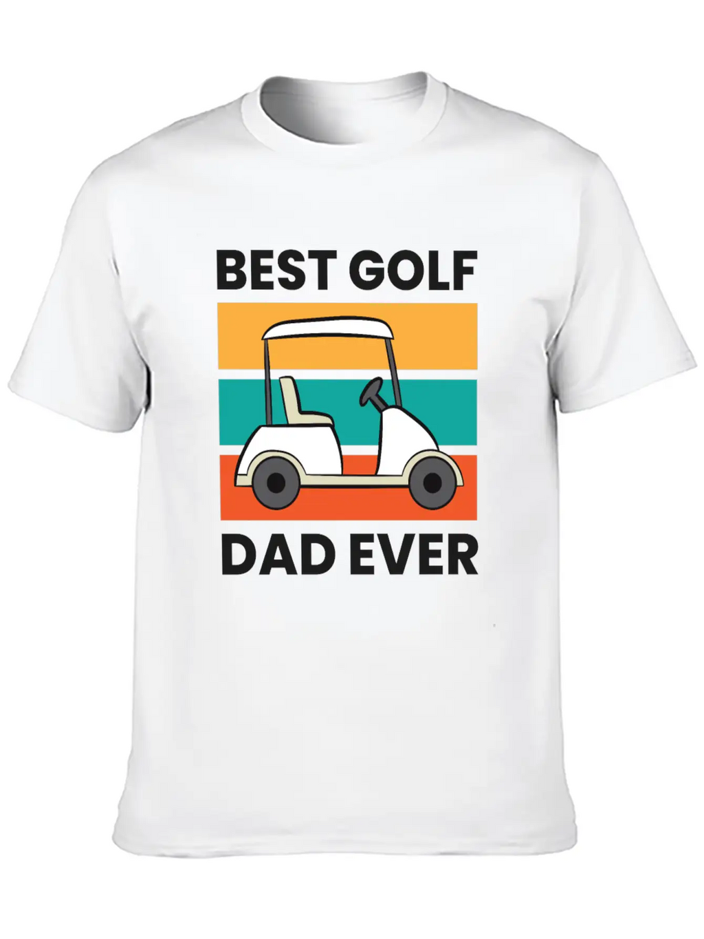 Best Golf Dad Ever Papa Father Funny Golfing Unisex Short Sleeve Soft Cotton T-Shirt – Casual Everyday Wear