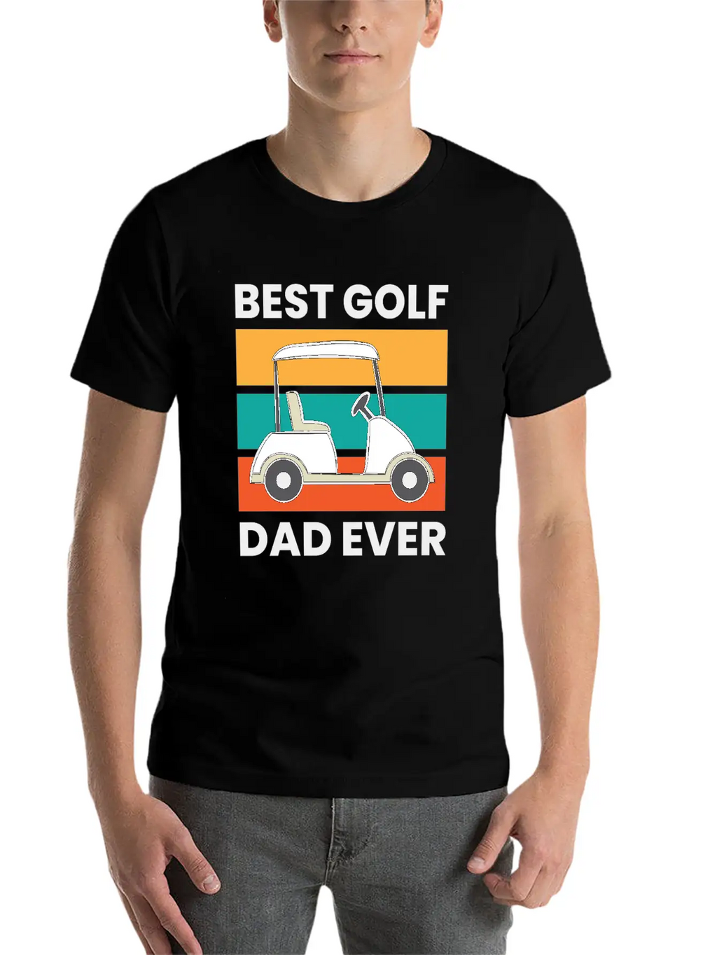 Best Golf Dad Ever Papa Father Funny Golfing Unisex Short Sleeve Soft Cotton T-Shirt – Casual Everyday Wear