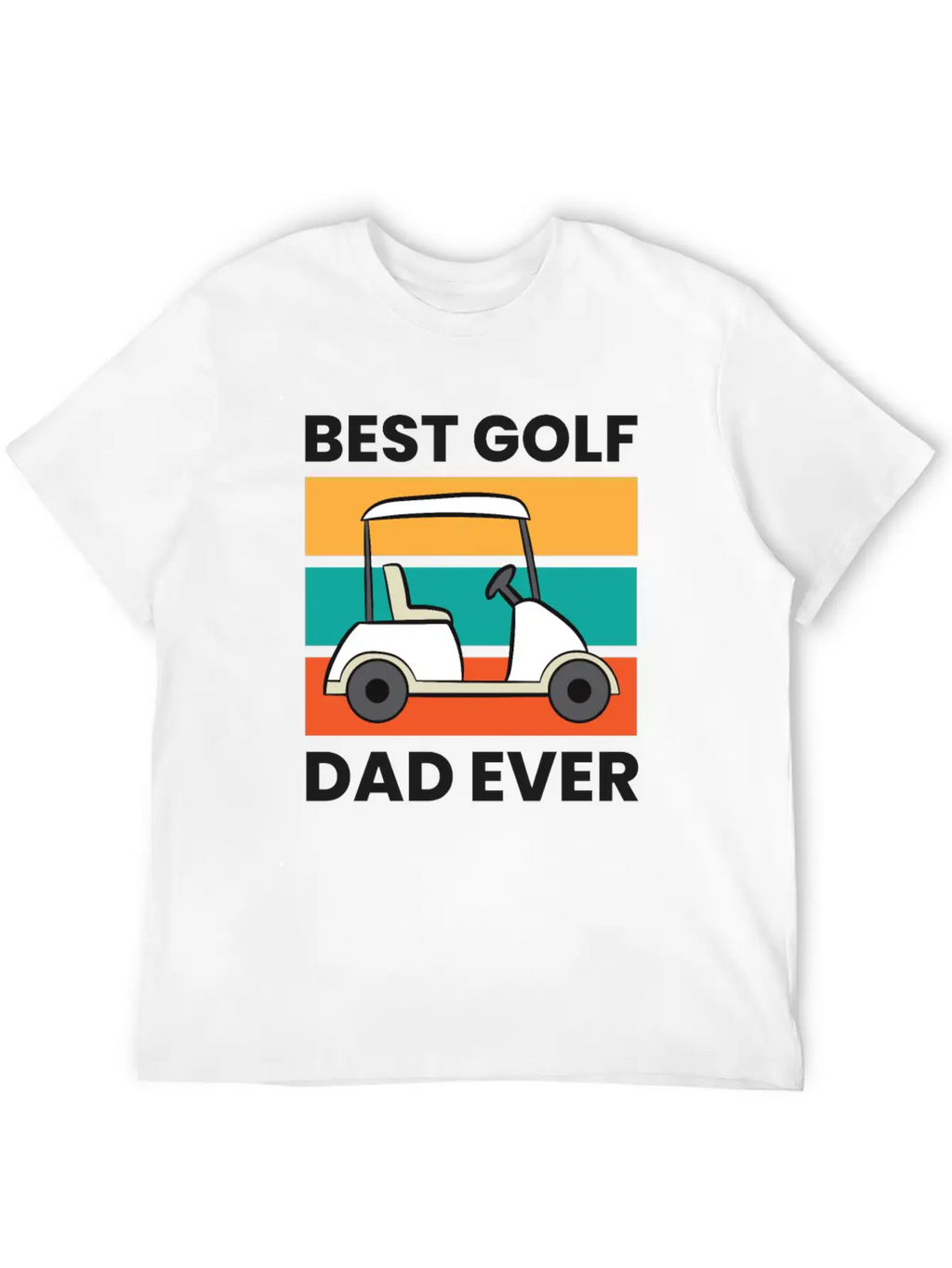 Best Golf Dad Ever Papa Father Funny Golfing Unisex Short Sleeve Soft Cotton T-Shirt – Casual Everyday Wear