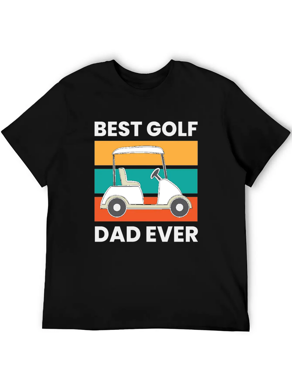 Best Golf Dad Ever Papa Father Funny Golfing Unisex Short Sleeve Soft Cotton T-Shirt – Casual Everyday Wear