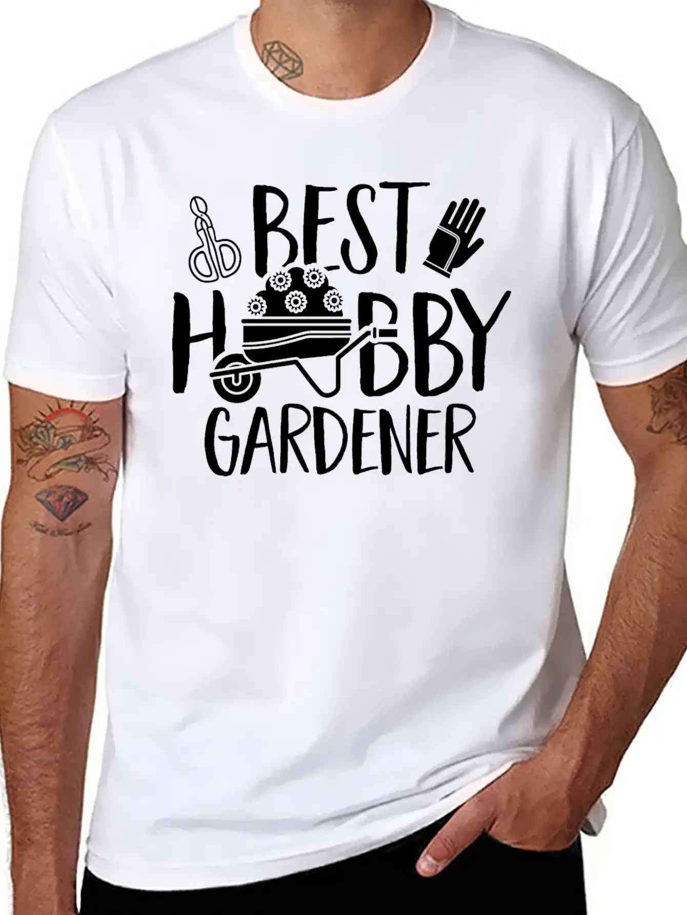 Best Hobby Gardener Garden Gardening Plant Unisex Short Sleeve Soft Cotton T-Shirt – Casual Everyday Wear