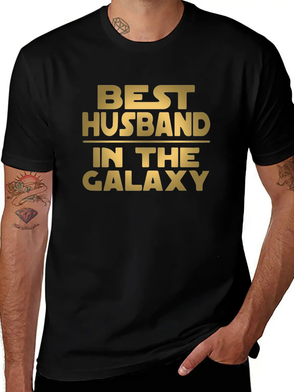 Best Husband In The Galaxy Essential Cotton Tee For Daily Outfits – Unisex Style