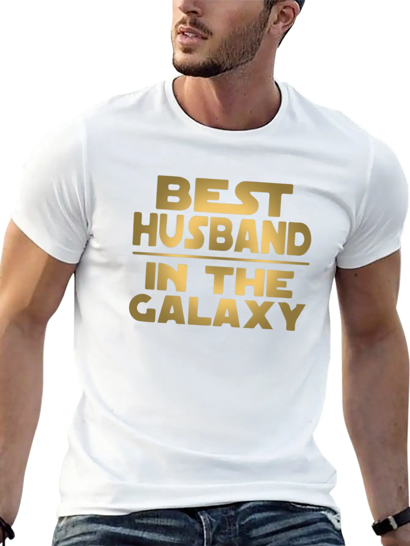 Best Husband In The Galaxy Essential Cotton Tee For Daily Outfits – Unisex Style