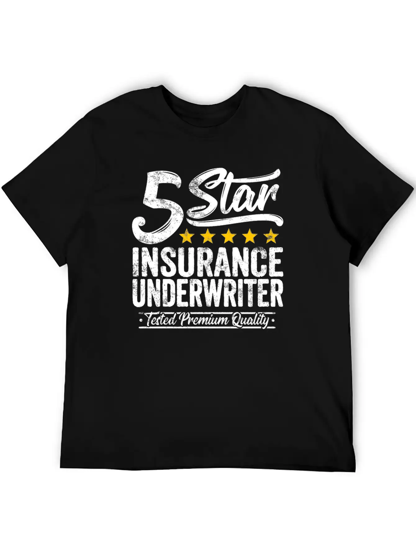 Best Insurance Underwriter Gift 5 Star Workmate Breathable Soft Cotton T-Shirt – Timeless Casual Look