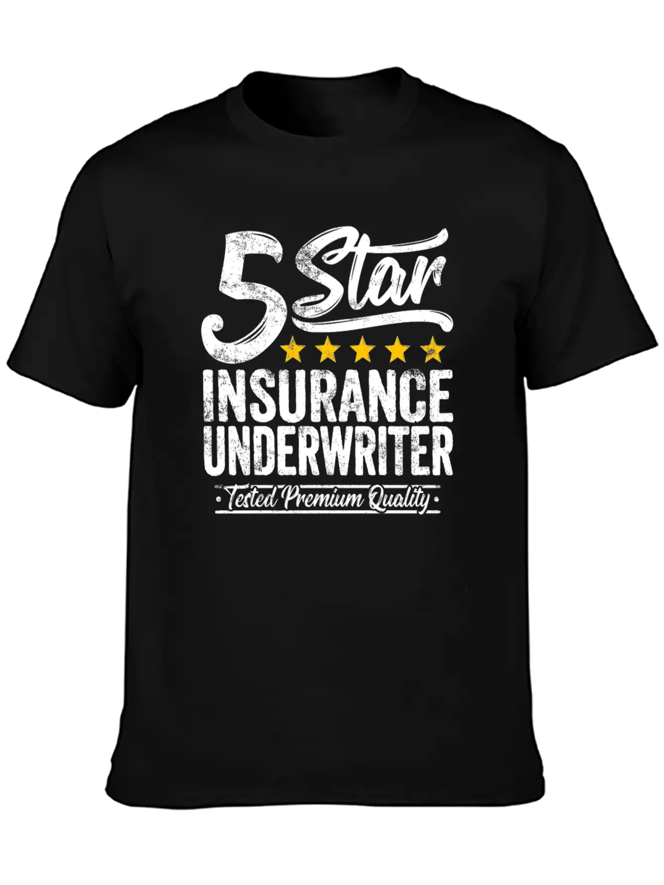 Best Insurance Underwriter Gift 5 Star Workmate Breathable Soft Cotton T-Shirt – Timeless Casual Look