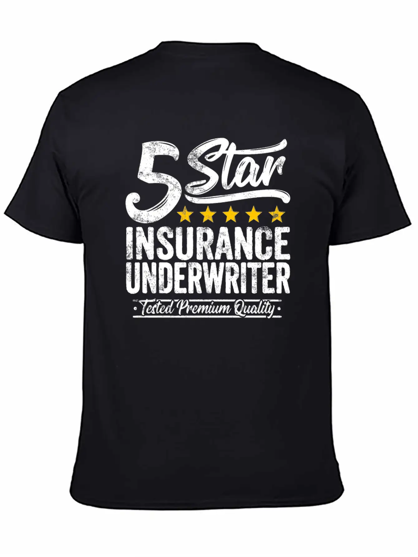 Best Insurance Underwriter Gift 5 Star Workmate Breathable Soft Cotton T-Shirt – Timeless Casual Look