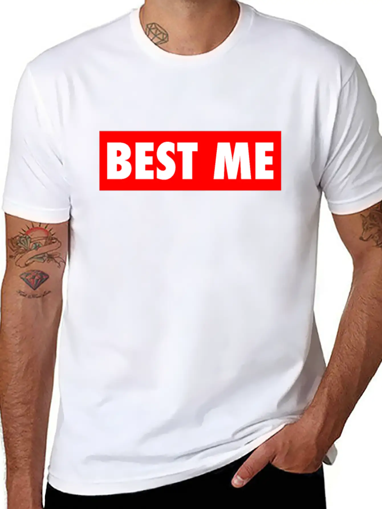 Best Me - Gym Workout Fitnessretro Casual Graphic T-Shirt – Simple And Comfortable Daily Wear