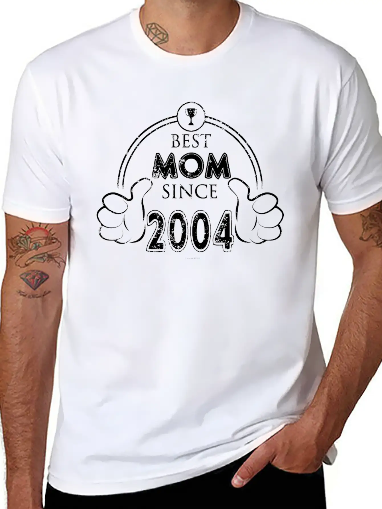 Best Mom 2004 Mother Shirt Mothers Day Unisex Short Sleeve Soft Cotton T-Shirt – Casual Everyday Wear