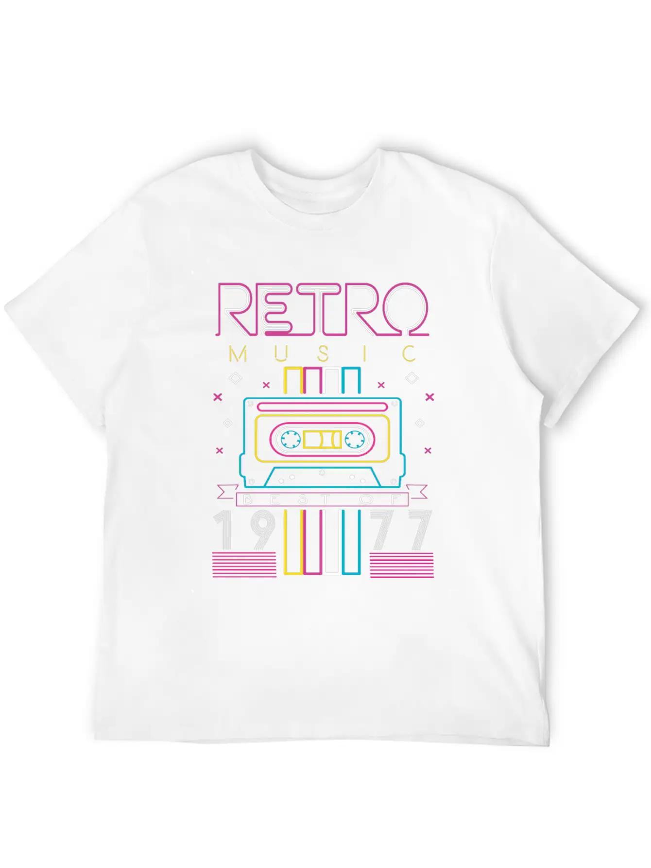 Best Of 1977 Retro Cassette Vintage Birthday Unisex Casual T-Shirt – Clean Design For Daily Comfort