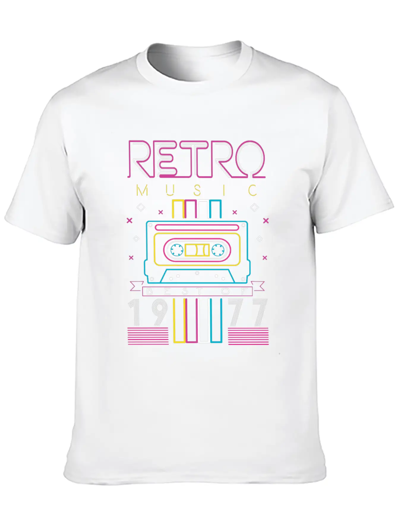 Best Of 1977 Retro Cassette Vintage Birthday Unisex Casual T-Shirt – Clean Design For Daily Comfort