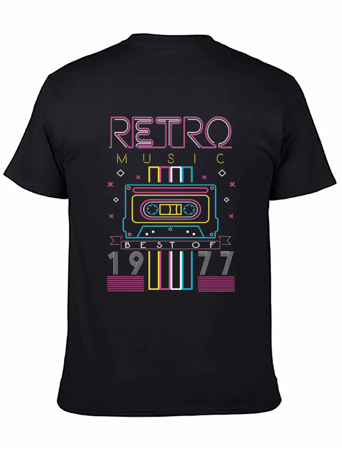 Best Of 1977 Retro Cassette Vintage Birthday Unisex Casual T-Shirt – Clean Design For Daily Comfort
