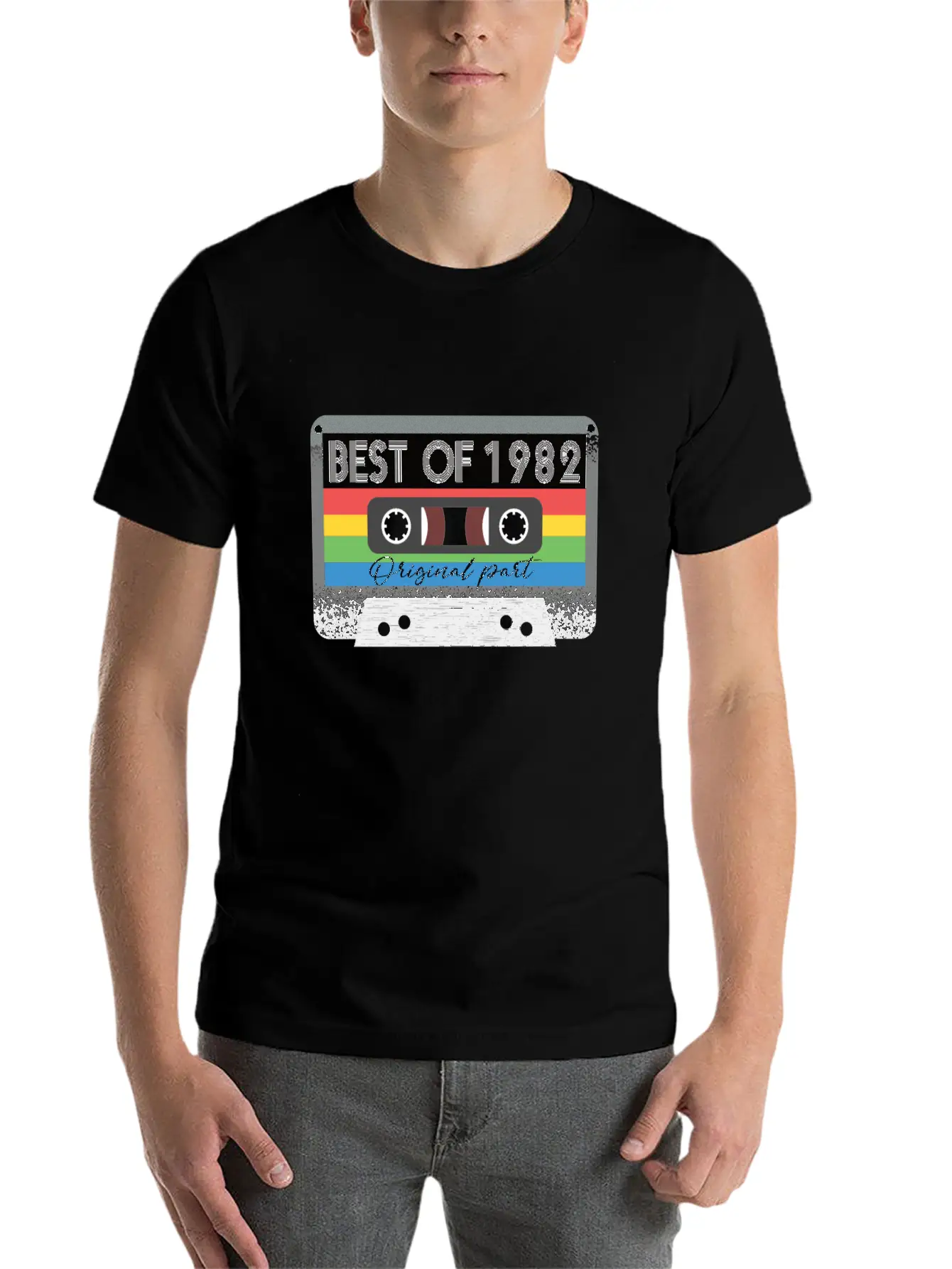 Best Of 1982 Vintage Cassette Retro Birthday Unisex Casual T-Shirt – Clean Design For Daily Comfort
