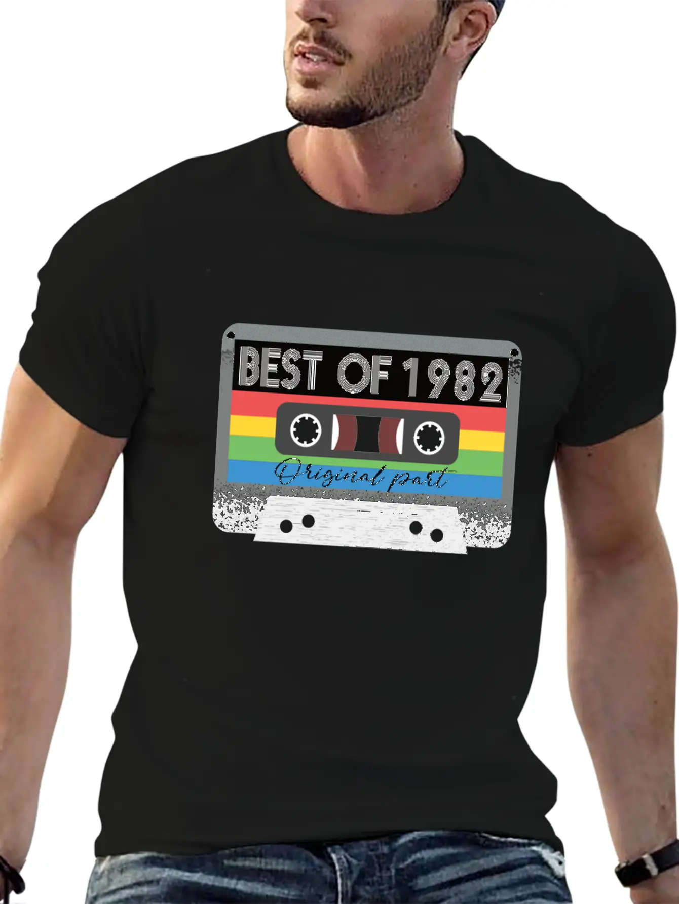 Best Of 1982 Vintage Cassette Retro Birthday Unisex Casual T-Shirt – Clean Design For Daily Comfort