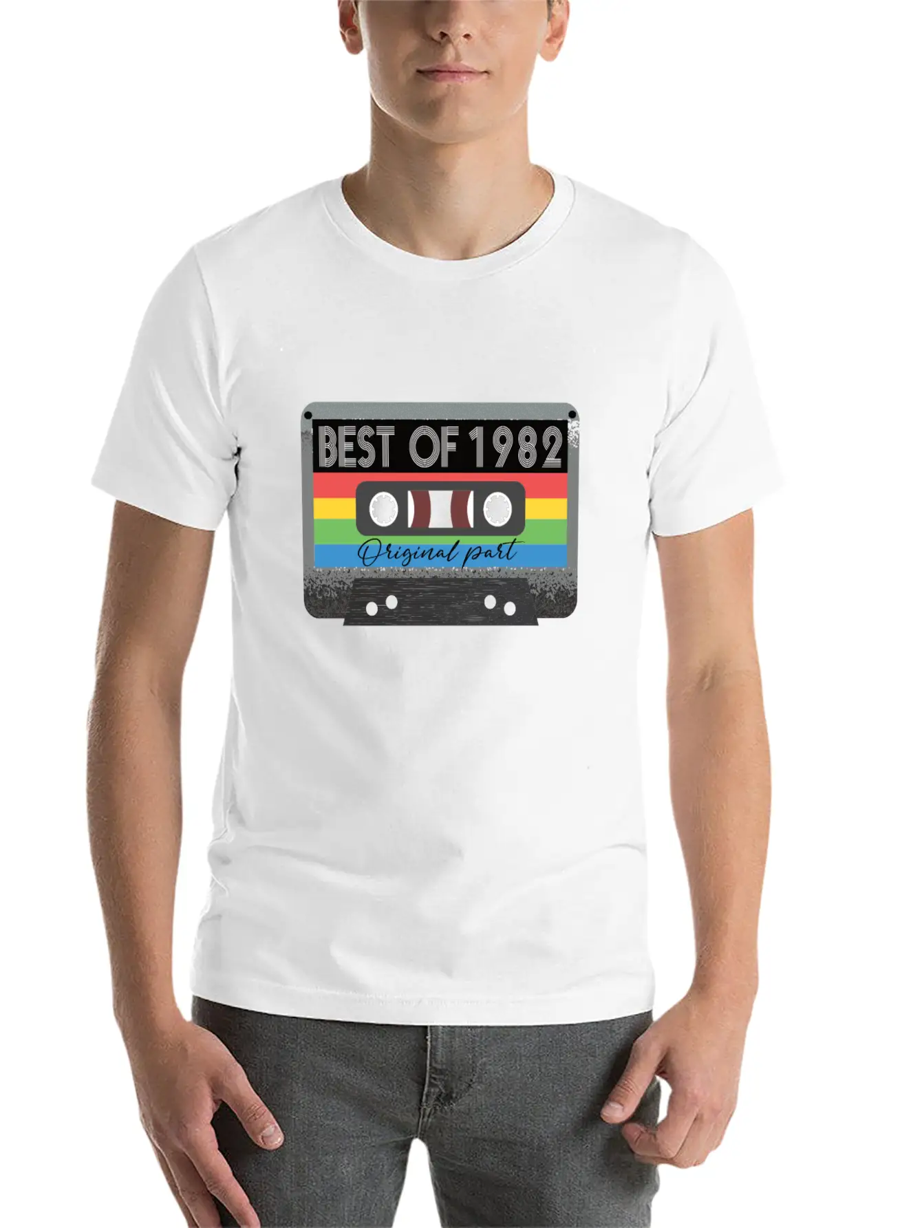Best Of 1982 Vintage Cassette Retro Birthday Unisex Casual T-Shirt – Clean Design For Daily Comfort