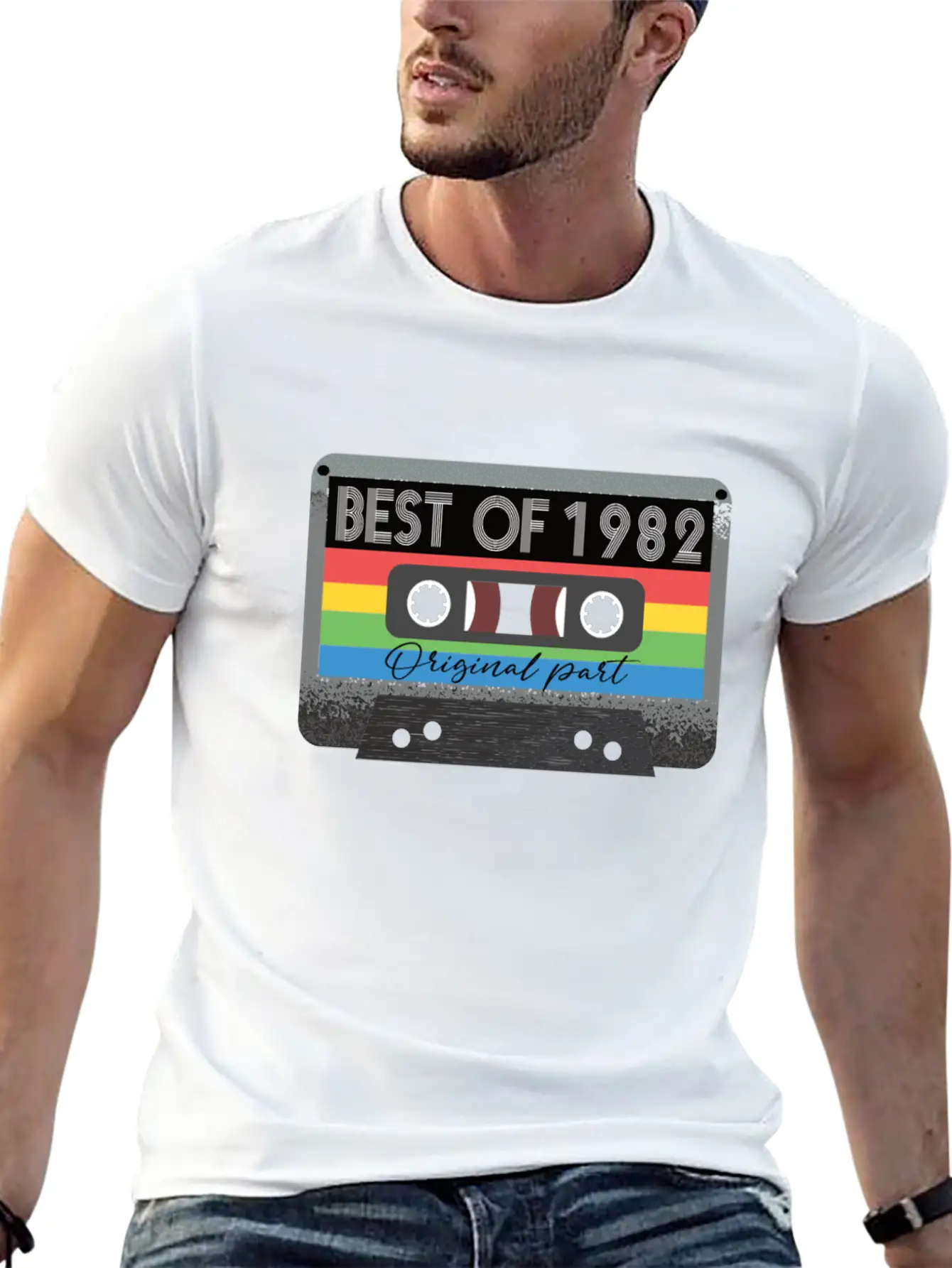 Best Of 1982 Vintage Cassette Retro Birthday Unisex Casual T-Shirt – Clean Design For Daily Comfort