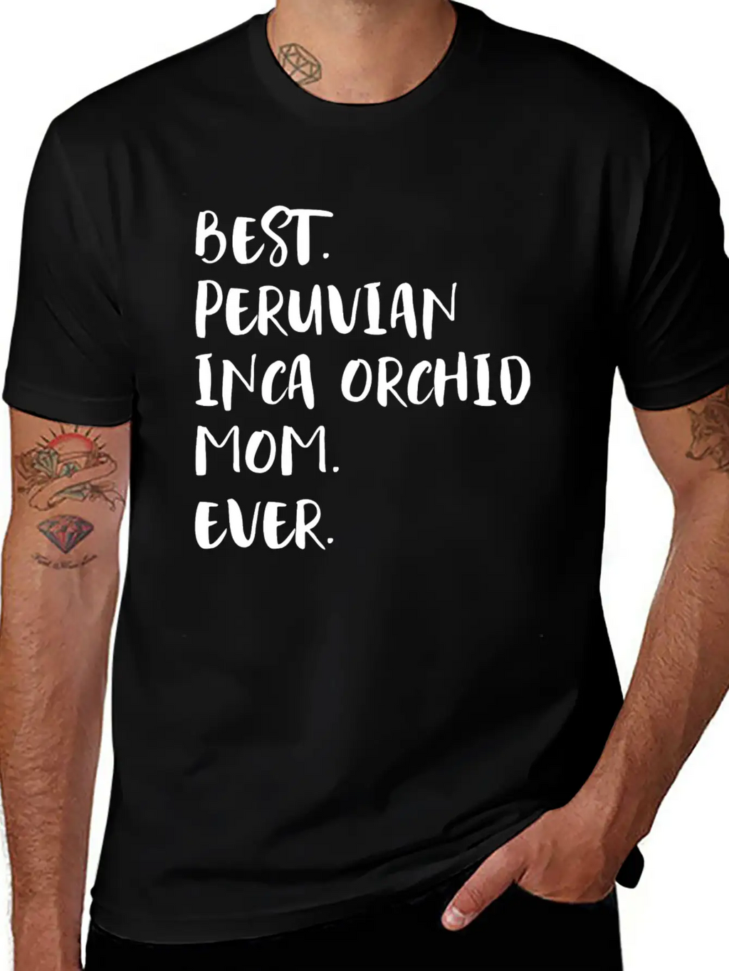 Best Peruvian Inca Orchid Mom Ever Unisex Short Sleeve Soft Cotton T-Shirt – Casual Everyday Wear