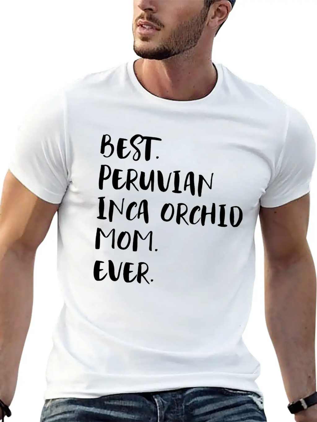 Best Peruvian Inca Orchid Mom Ever Unisex Short Sleeve Soft Cotton T-Shirt – Casual Everyday Wear