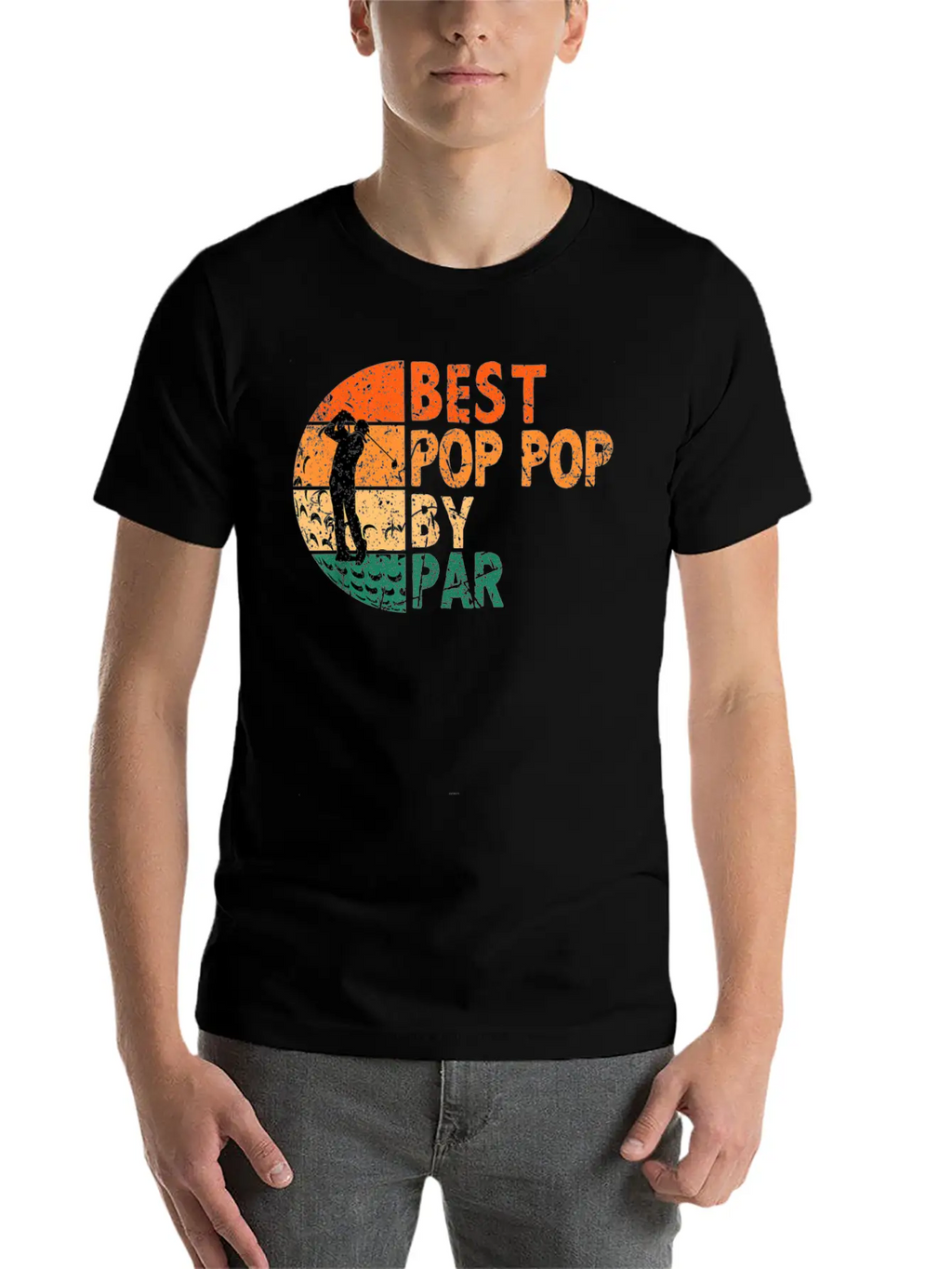 Best Pop Pop By Par Golf Fathers Day Golfing Funny Essential Cotton Tee For Daily Outfits – Unisex Style
