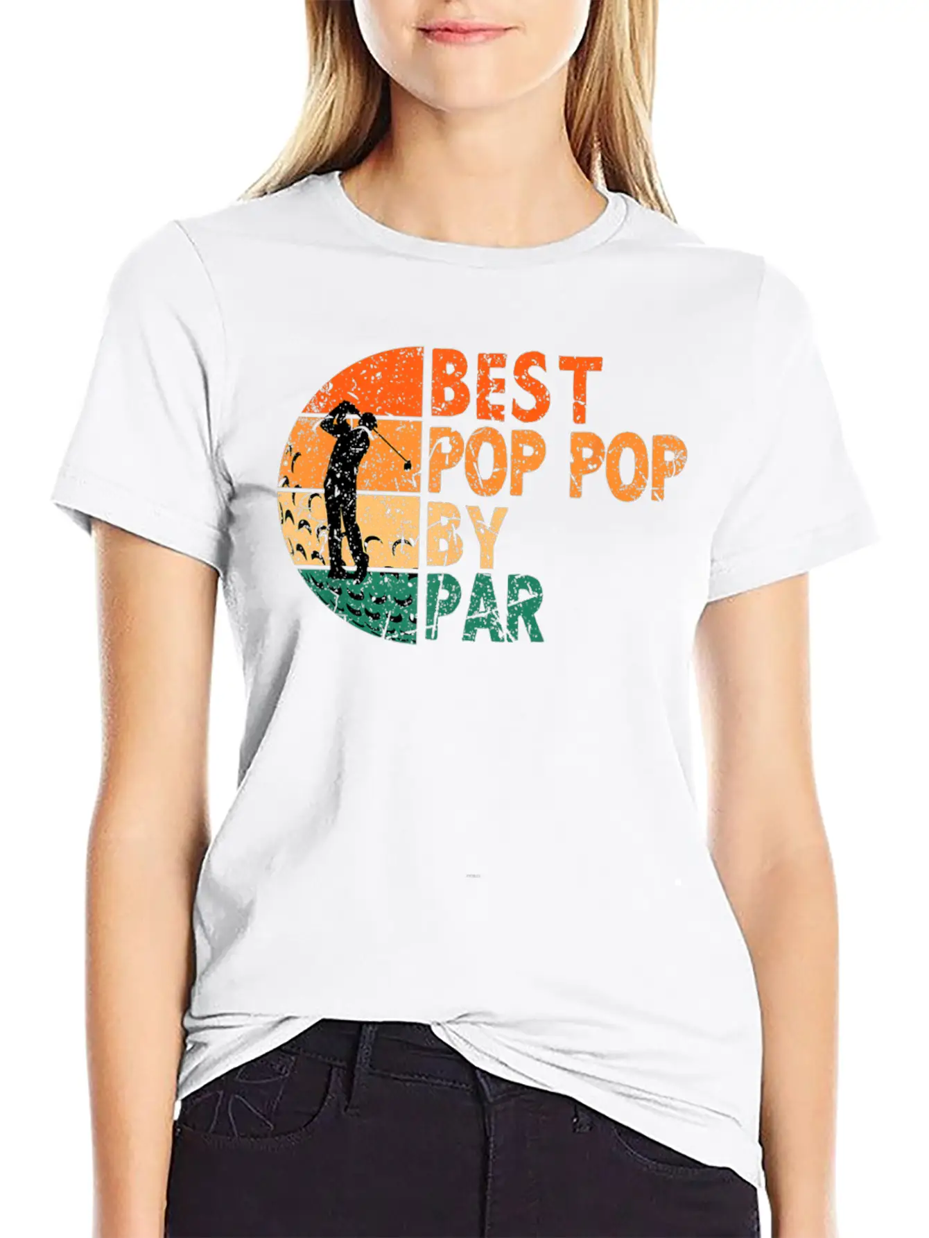 Best Pop Pop By Par Golf Fathers Day Golfing Funny Essential Cotton Tee For Daily Outfits – Unisex Style