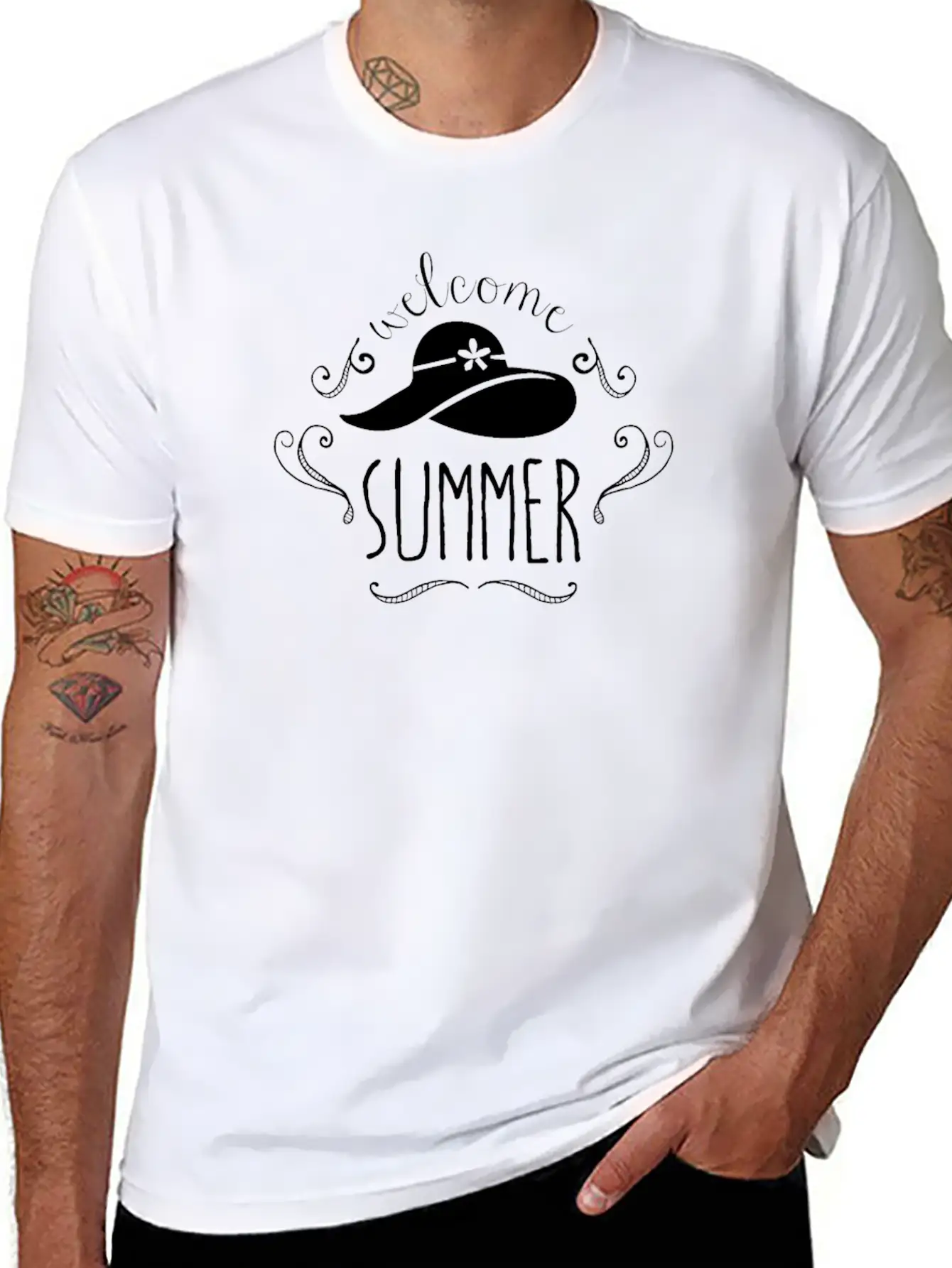Best Summer Welcome Summer Sun Hat Unisex Casual T-Shirt – Clean Design For Daily Comfort