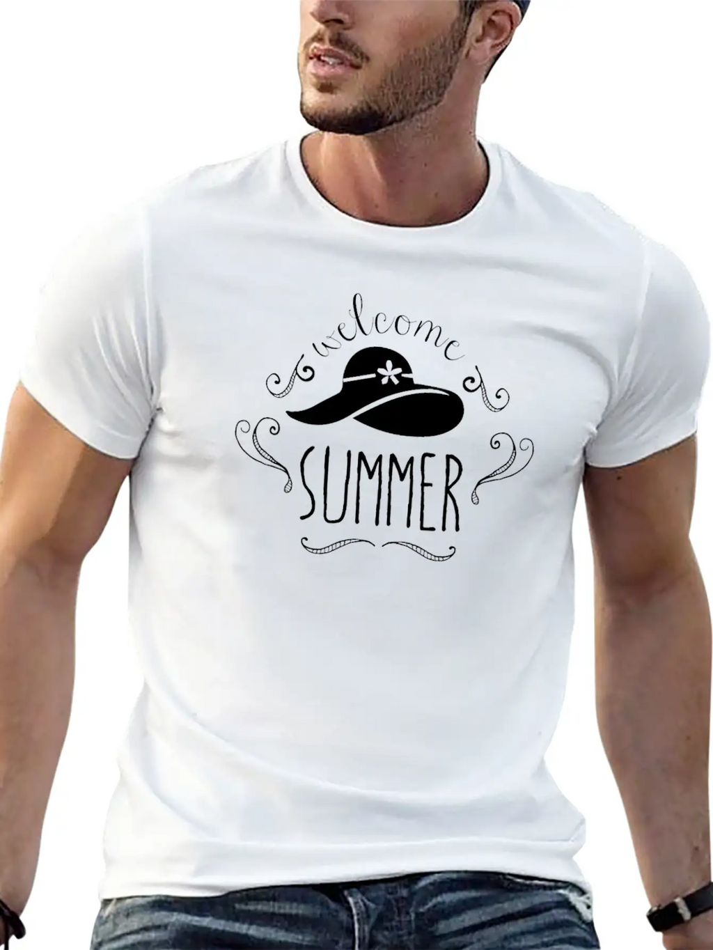 Best Summer Welcome Summer Sun Hat Unisex Casual T-Shirt – Clean Design For Daily Comfort