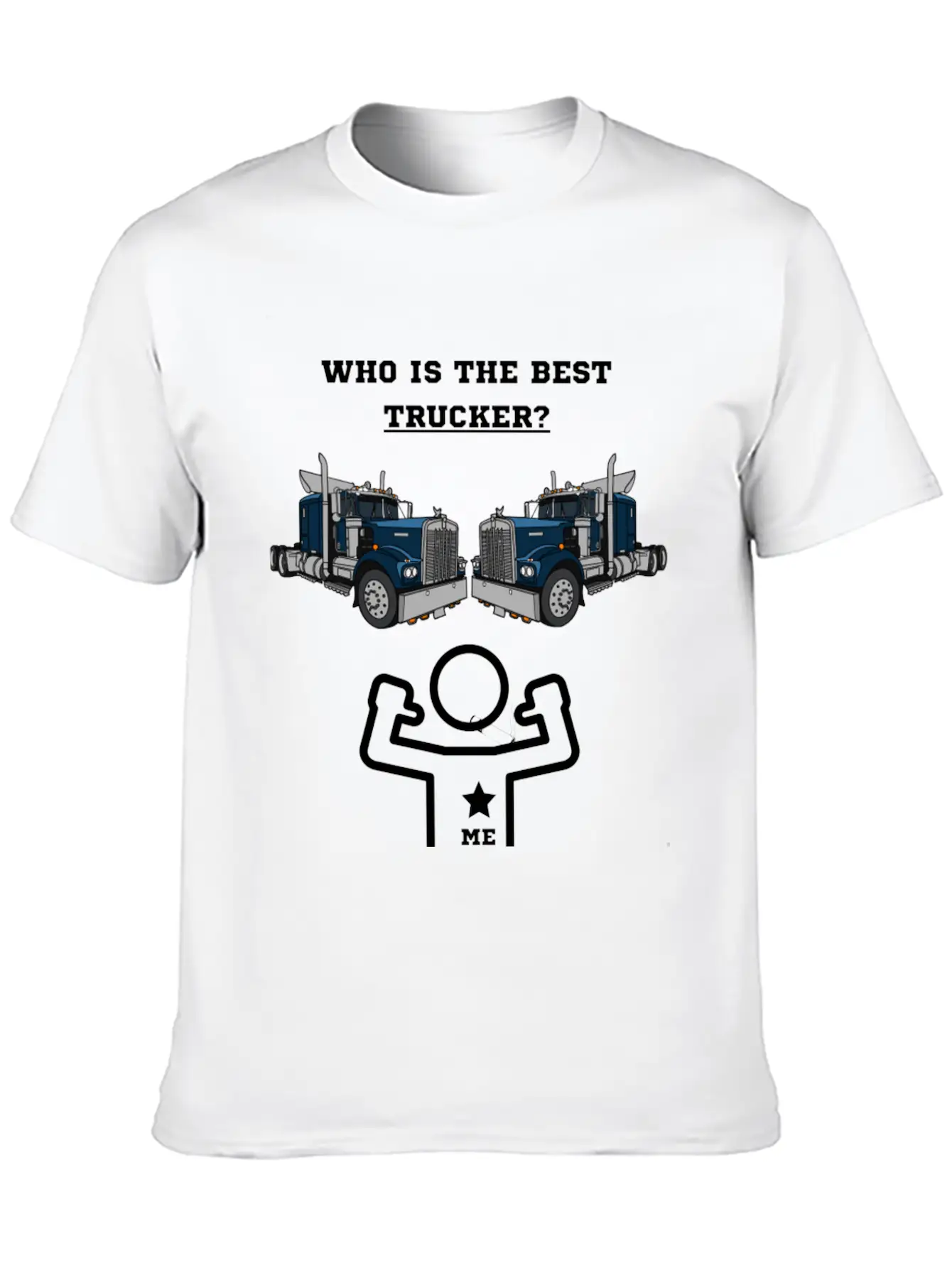 Best Truck Driver Casual Graphic T-Shirt – Simple And Comfortable Daily Wear
