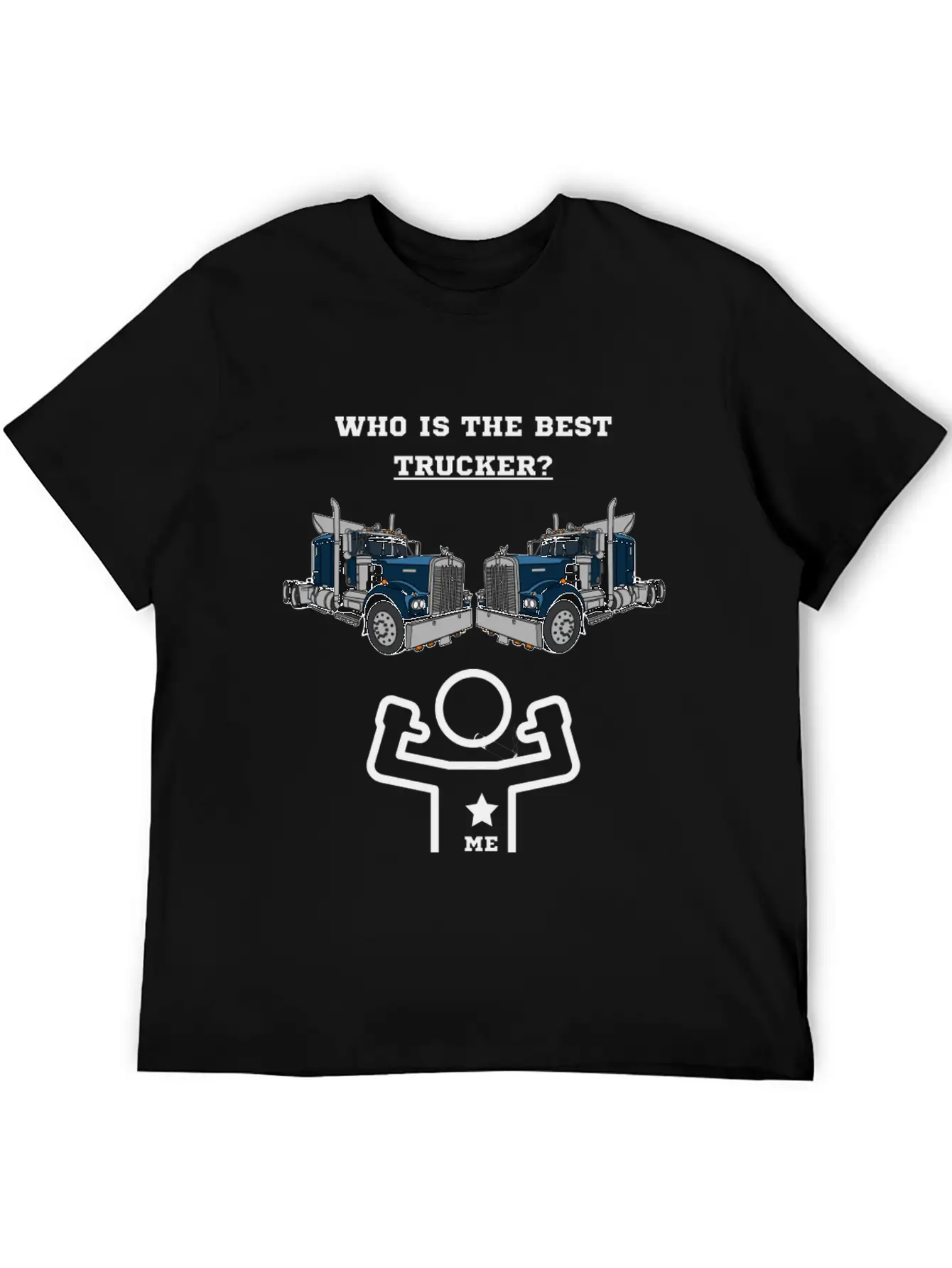 Best Truck Driver Casual Graphic T-Shirt – Simple And Comfortable Daily Wear