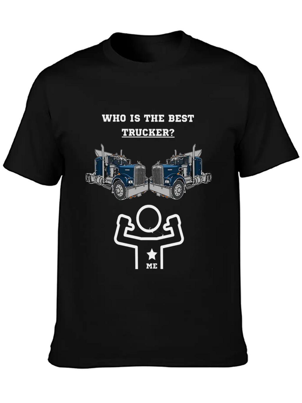 Best Truck Driver Casual Graphic T-Shirt – Simple And Comfortable Daily Wear