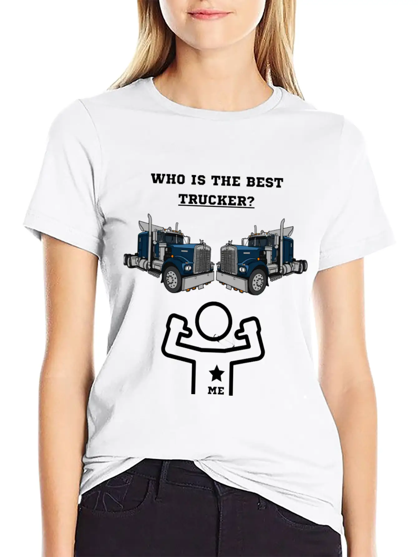 Best Truck Driver Casual Graphic T-Shirt – Simple And Comfortable Daily Wear
