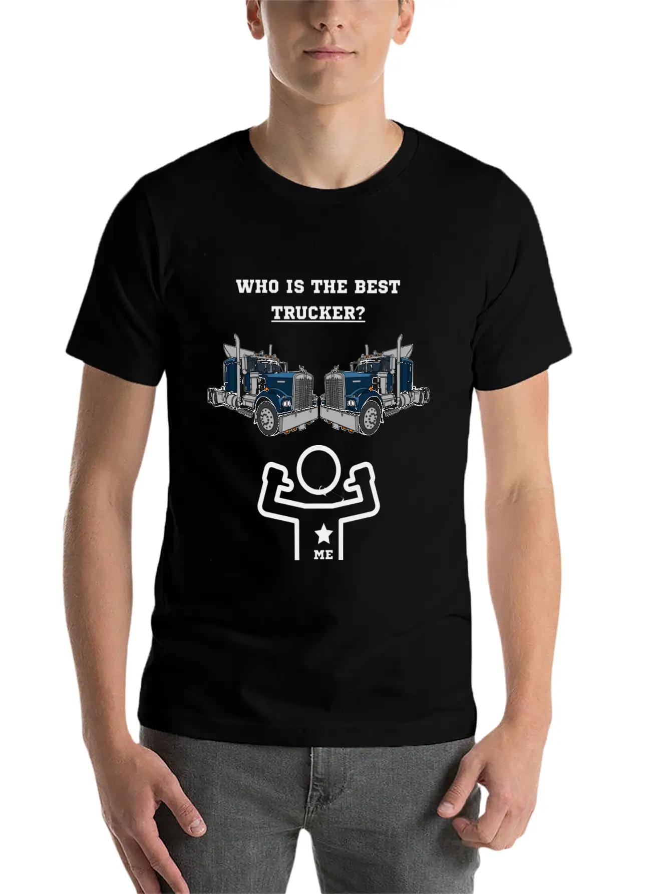Best Truck Driver Casual Graphic T-Shirt – Simple And Comfortable Daily Wear
